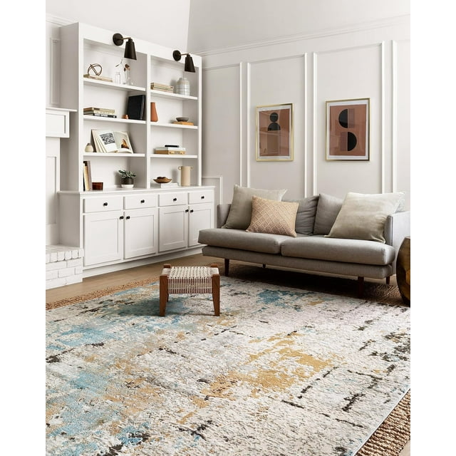 Tapis Loloi II Alchemy Collection ALC-01 Pierre/ardoise 2 Pieds-8 Pouces x 4 Pieds