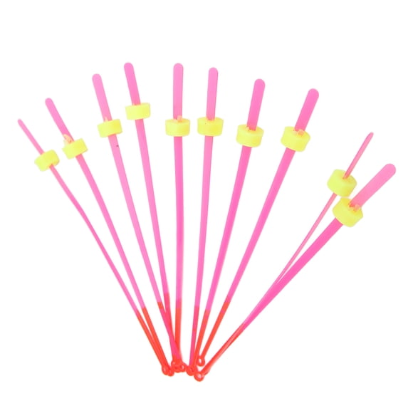 Puntas de caña de pescar en hielo 10 piezas ABS Mini poste de extensión de pesca Sección superior Accesorios de aparejos de pesca de invierno ANGGREK Otros