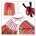 thumbnail image 4 of ENYOPRO Hammock with Stand, Brazilian Style Hammock Bed with 8.6ft Heavy Duty Steel Stand and Carrying Bag, Portable Double Hammock for Patio Balcony Deck Indoor Outdoor, Max Load 330lbs, Easy Set Up, 4 of 11
