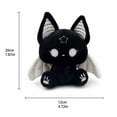 thumbnail image 5 of Soft Polyester Gothic Plush Toys, Dark Fantasy Bunny Fox Cat Demon Creature Stuffed Animals, Cute Sitting Plushies, Halloween Decorations Indoor, Collectible for Bedroom Decor & Holiday Gift Giving-D, 5 of 5