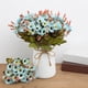 thumbnail image 1 of Ramo de flores artificiales para bodas, decoración de hogar y hotel, color azul claro, 1 of 6