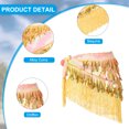 thumbnail image 3 of Uxcell Women's Belly Dance Hip Scarf with Sequins Triangle Wrap Skirts Waist Chain for Party Costume Performance Yellow, 3 of 7