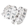 thumbnail image 5 of UAYOTSE Newborn Boys Pajamas 2 Piece Pj Set 3M-16T Teen Snug Fit Long Sleeve Top and Pants Cozy Sleepwear ,Sizes 5-6 Years, 5 of 5