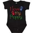 thumbnail image 3 of Inktastic Poppy Grandkids Handprints Boys or Girls Baby Bodysuit, 3 of 5