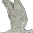 thumbnail image 6 of DecMode Silver Polystone Metallic 3D Sculpted Bird Wall Decor (3 Count), 6 of 14