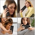 thumbnail image 7 of Phone Case for Samsung Galaxy Z Flip 3 5G 2021 Wallet Cell Cover with and Crossbody Strap Ring Stand RFID Credit Slot Card Holder Leather Flip ZFlip3 Z3 Flip3 3Z Women Men Girls Black, 7 of 7