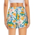 thumbnail image 2 of Lsque Colorful Fruits Printed Women's Running Shorts with Liner Pockets,Elastic Quick Dry Workout Athletic Gym Yoga Shorts,Womens High Waist Shorts-X-Large, 2 of 9