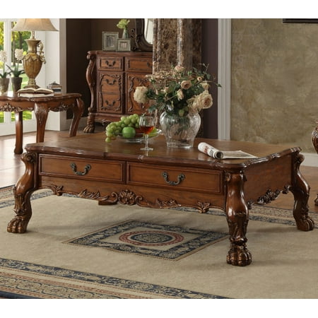 Simple Relax Dresden Cherry Oak Coffee Table With Drawers Simple Relax Dresden Cherry Oak Coffee Table With Drawers