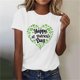 thumbnail image 2 of Mujeres Manga Corta de Verano Tops Impreso Sudadera Casual, Cuello Redondo Blusa Ligera para la Primavera Y el Verano, 2 of 7