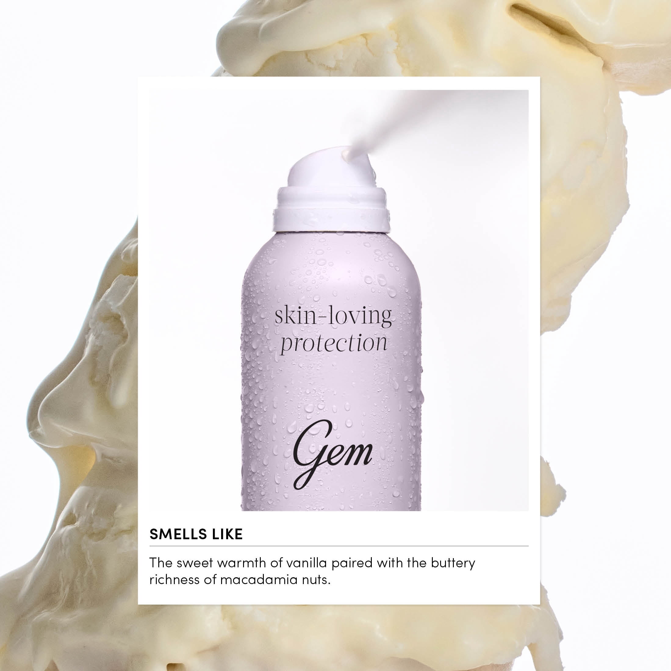 Gem Skin-Loving 72hour Protection Antiperspirant Deodorant Spray: Vanilla Macadamia 3.8 oz