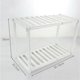 thumbnail image 3 of Two layers Plastic Cutlery Sink Drain Rack Telescopic Stainless Steel Dish Drain Tray Holder White Retractable Rack Shelf for Kitchen, 3 of 4