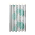 thumbnail image 6 of Comfort Spaces Floral Shower Curtain, Modern, Aqua, 72" x 72", 6 of 6