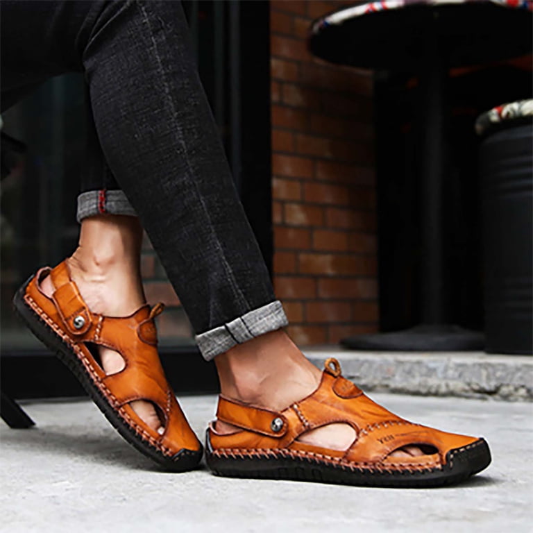 Men\'s Orange Athletic Sandals Open Toe Hiking Outdoor Non-slip Sandals Casual 7 Best Hiking Sandals in 2026 | RunRepeat main image 4