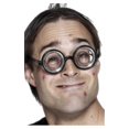 thumbnail image 1 of Round Nerd Glasses Halloween Fancy Dress Costume Accessory, 1 of 2