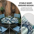 thumbnail image 2 of Ocean Octopus Round Tablecloth for 45-54 Inch Tables,Fitted Table Cover with Elastic Edge,Nautical Coastal Vintage Starfish Coral Waterproof Outdoor Table Cloth Protector for Patio Garden Dinner, 2 of 9