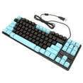 thumbnail image 4 of Teclado para computera Portátil de escritorio, teclado de juegos con cable de cable duradero -profle splash 87 teclas desmontables deseño de retroiluminació de color para, 4 of 7