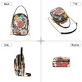 thumbnail image 3 of FORMRS Crossbody Bag for Women Quilted Travel Shoulder Cell Phone Purse with Chain Strap Handbag, Red Flowers Pattern, 3 of 7