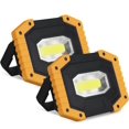 thumbnail image 1 of Rechargeable LED Flood Light 30W 2000 LM Construction Site Work Light with 4X Battery 3 Modes Portable Lantern USB LED Spotlight for Camping, Building, 1 of 5