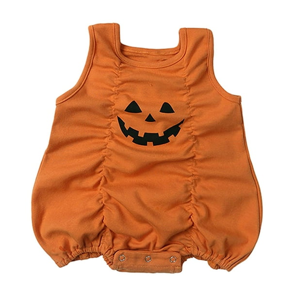 Traje de Halloween,Traje de Halloween para niña,lindo mameluco de calabaza,Ropa de Halloween para bebé niño niña otoño,Mono para recién nacido,body para bebé,estampado de calabaza,Mono