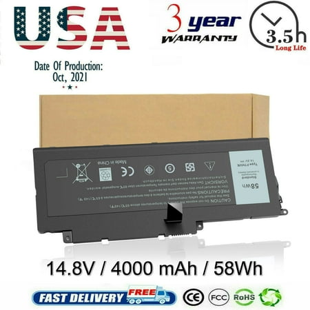 Battery for Dell Inspiron 15-7537 17-7737 Series 062VNH 62VNH 451-BBJO 451-BBLJ
