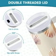 thumbnail image 3 of Yayeee 40oz Stainless Steel Tumbler with Straw and Handle Double-Wall Insulated Travel Water Bottle, Pink Seashell, 3 of 8