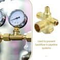 thumbnail image 3 of LOLIPPYY 1Pcs 4-Ways Air Compressor Check Valve Zinc Alloy Golden Non-Return Industrial Use, 3 of 6