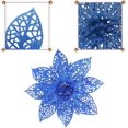 thumbnail image 3 of Adorno Navideño con Purpurina CHAO 24 Piezas Flores Artificiales Decoración para Árbol de Navidad, 3 of 5