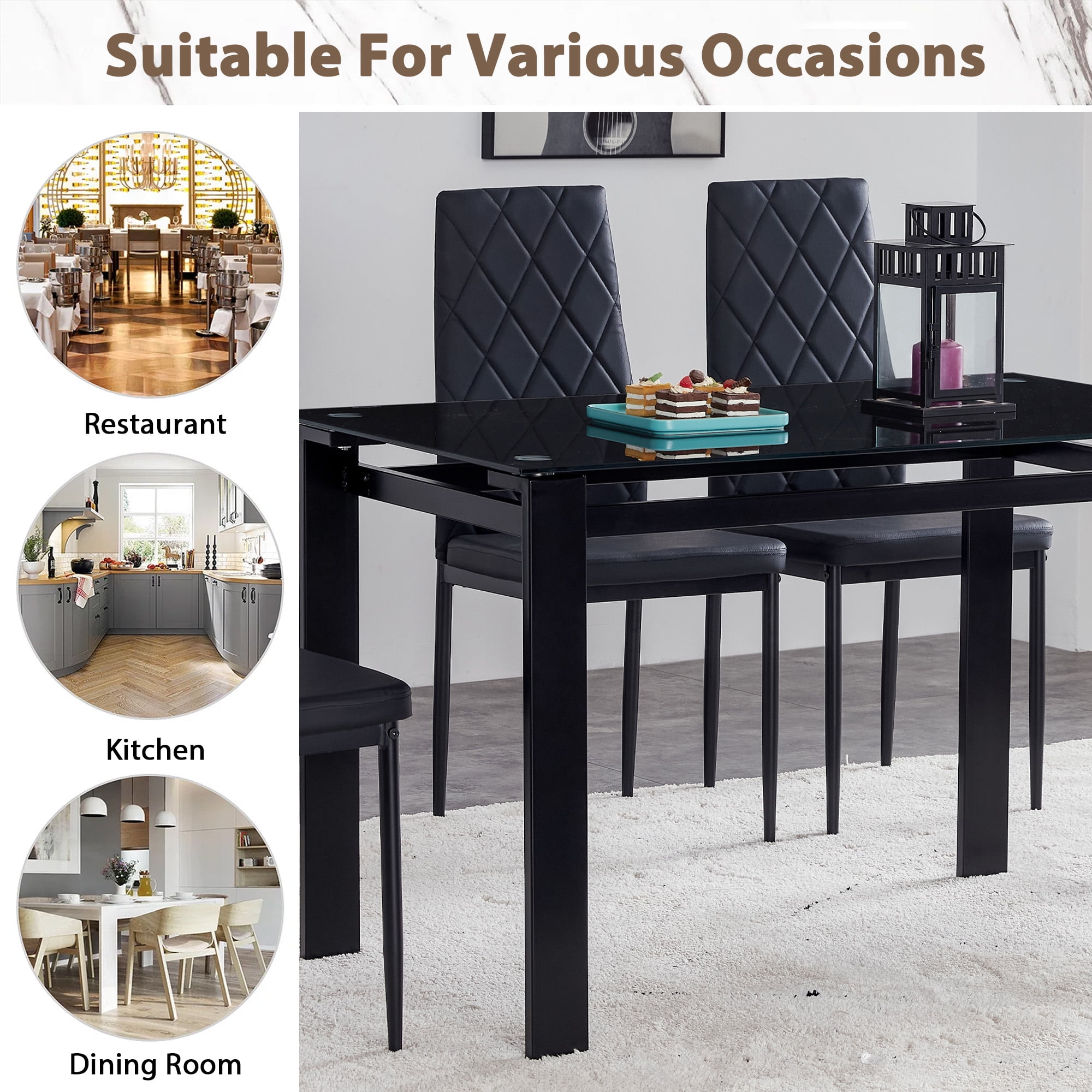 Dining Chairs Glass Dining Table Pcs Chairs Glass Dining Table