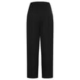 thumbnail image 4 of Moda Mujer Verano Arco Casual Suelto Cintura Alta Plisado Ancho Impresión Pantalones Bolsillos Pantalones Odeerbi ODB-6, 4 of 7
