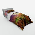 thumbnail image 3 of Ambesonne Autumn Bedding Set 4 Pcs, Morning in Mountain Tree, Queen, Red Purple Green, 3 of 3