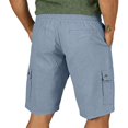 thumbnail image 3 of Men Summer Casual Lightweight Cargo Shorts with -Pocket Utility Design for Everyday WearBlueXXL, 3 of 5