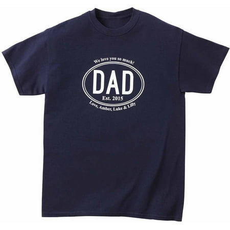 Personalized Established Dad Apparel