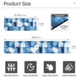 thumbnail image 3 of Yayeee Faucet Mat for Kitchen Sink 30" Diatomite Long Splash Guard Pad, Blue Pattern, 2 Pack, 3 of 7