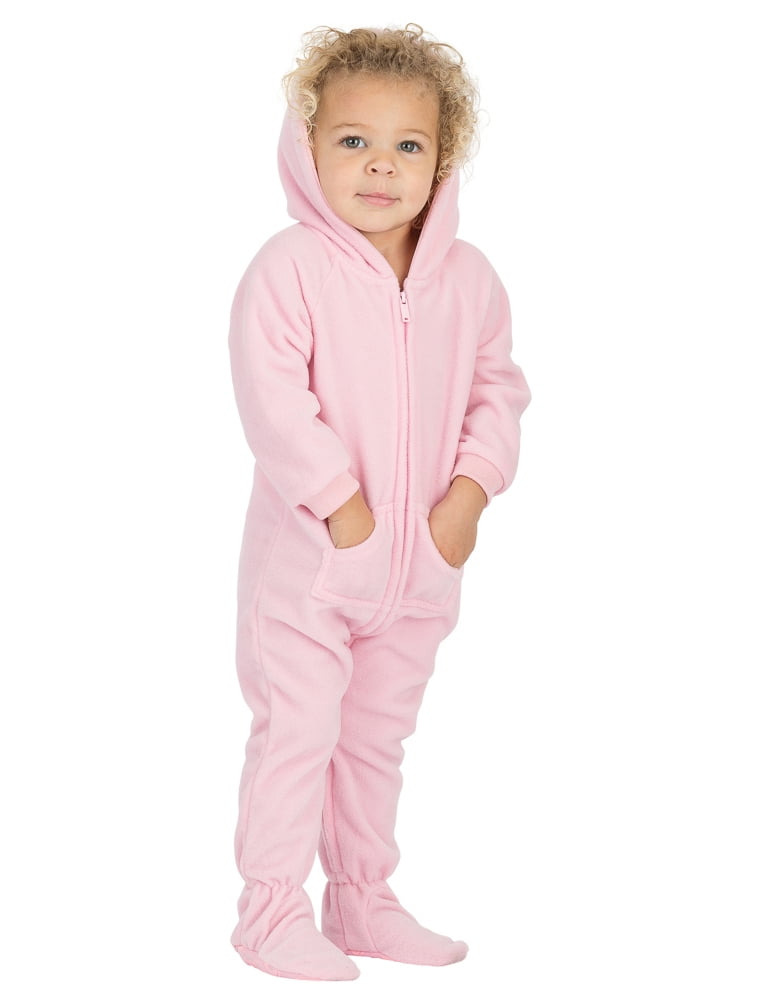 baby fleece onesie with hood