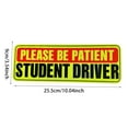 thumbnail image 3 of Student Driver Practice Reflective Sticker Car Novice Grid Car Sticker Gang Stickers This Is Fine Sticker Bendy Stickers Jewelry Packing Book Rating Stickers Big Sticker Pack Softball Water, 3 of 4