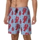 thumbnail image 1 of Fotbe Cartoon Lobsters 2 Traje de Baño para Hombre – Shorts de Natación de Secado Rápido con Forro y Bolsillos-Small, 1 of 6