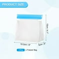 thumbnail image 2 of Uxcell Sac de Congélation Réutilisable 6"x2"x4.1", 3 Pcs Sacs Autoportants de Rangement Alimentaire à Fermeture Éclair Étanches pour Réfrigérateur Collations Légumes Fruits, Contenant à Glace pour une Fraîcheur Durable, Bleu, 2 of 7