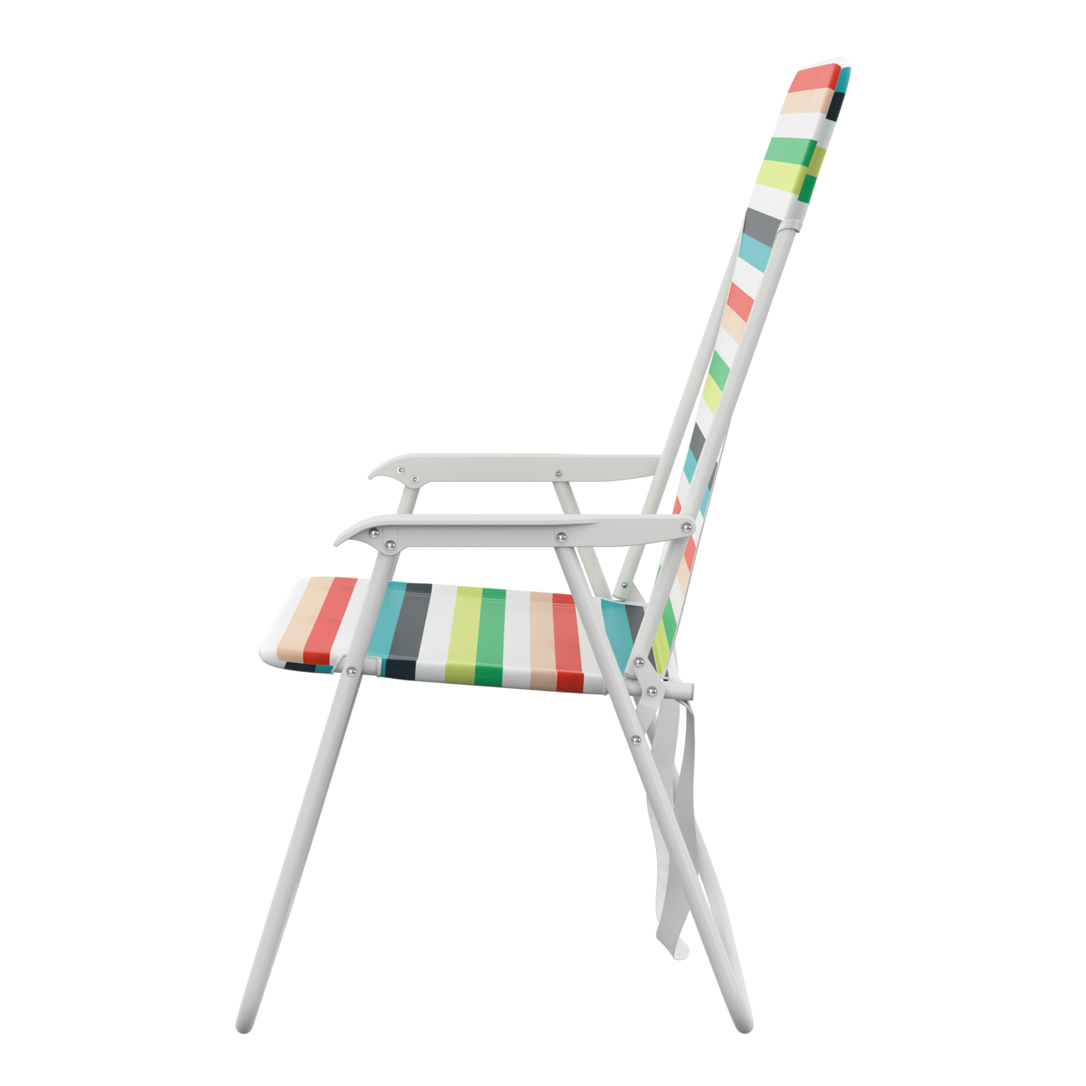 Mainstays Steel Folding Beach Chair, Multi Stripe