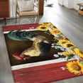 thumbnail image 3 of Chicken Sunflowers Area Rug 4x6 Washable Rug Non Slip Farmhouse Animals Red Barn Bees Large Area Rug Indoor Floor Carpet for Entryway Bedroom Kitchen Living Room Home Office Dining Room Nursery, 3 of 8