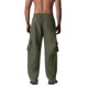 thumbnail image 4 of Pantalones de trabajo para hombre, de color liso, con cordón, cintura elástica y múltiples bolsillos, 4 of 6