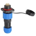 thumbnail image 1 of Enchufe impermeable IP68, conector de alimentación de aviación cuadrado, adaptador de terminal industrial, clavija SP169 (250 V, 5 A), 1 of 14