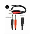 thumbnail image 3 of Audio Cable 3.5mm to Dual 6.35mm Splitter Aux Cable 2 mono 6.5 Jack to 3.5 Male for Phone to Mixer Amplifier Speaker, 3 of 9