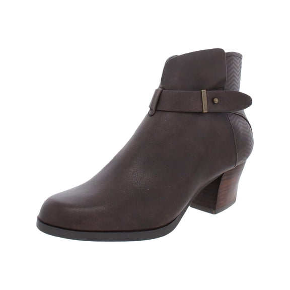 Baretraps Womens Lane Faux Leather Ankle Booties