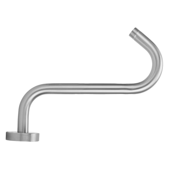 Bathroom Supplies, Silver S Shaped Shower Extension Arm With Decorative Cover For Home For Hotel