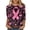 Pink#3 breast cancer awareness shirts for women, variant on Nfurl Breast Cancer Shirts for Women Pink Ribbon Print Loose Casual 3/4 Sleeve T Shirts Inspirational T-shirts Breast Cancer Awareness Clothes Pink,L