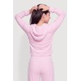 thumbnail image 4 of Women's Velour Zip Front Hooded Sweatshirt, 4 of 4
