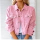 thumbnail image 2 of Chaqueta vaquera para mujer, cárdigan adelgazante de manga larga sólida, traje, abrigo con bolsillo, parte superior Odeerbi  ODB-3, 2 of 5