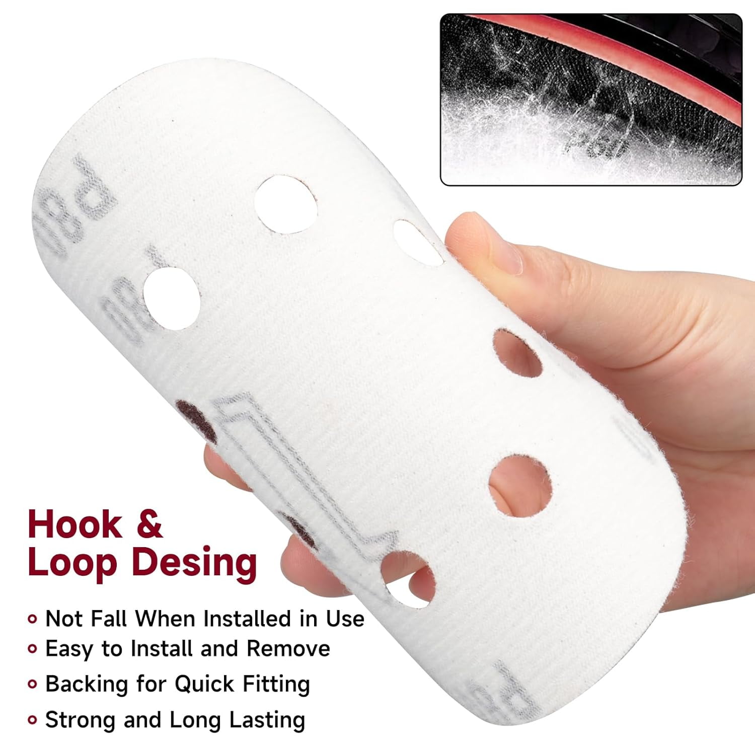 165 PCS 5 Inch Sanding Discs,Round Hook and Loop for Random Orbital Sander 40 60 80 120 150 240 320 400 600 Grit