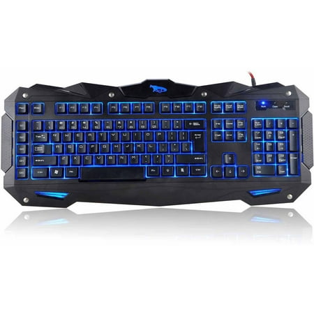 Cobra IM-KBCOBV8 110-Key Wired USB LED-Backlit Gaming Keyboard, (Best Tkl Gaming Keyboard)