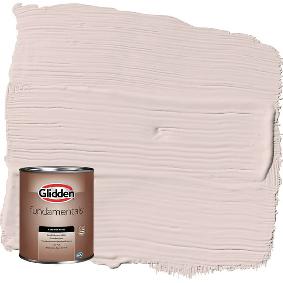 Glidden Fundamentals Romeo / Pink Semi-Gloss Exterior Paint, 1 Quart